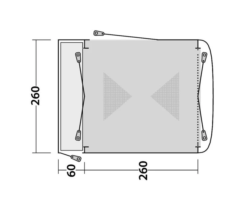 Outwell Milestone Shade Drive Away Awning - Image 2