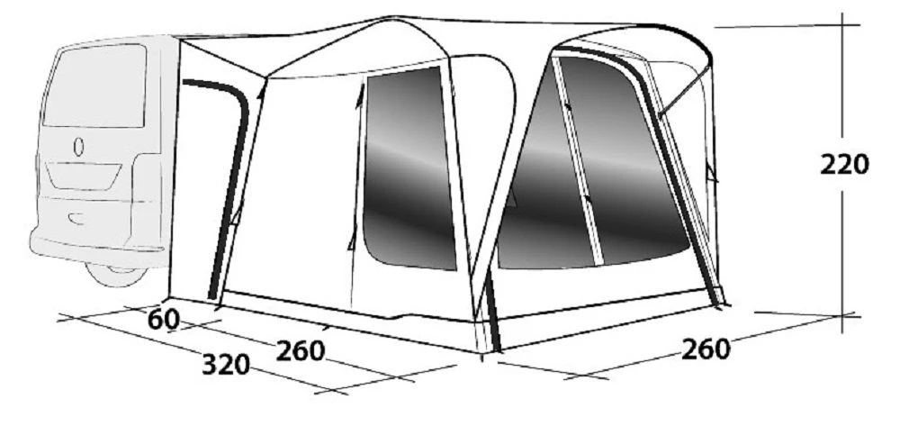 Outwell Milestone Shade Drive Away Awning - Image 13