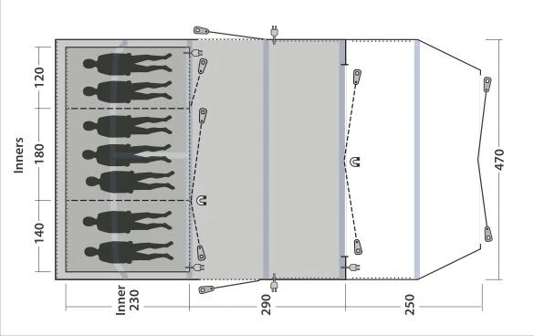 Outwell Wood Lake 7ATC Air Tent - Image 2