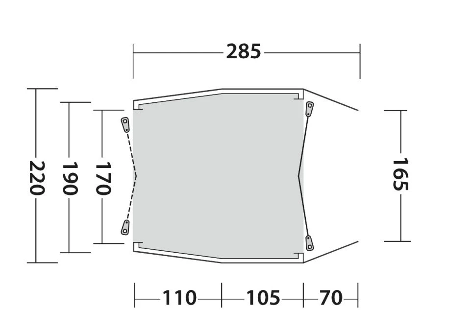 Outwell Dunecrest Drive Away Awning - Image 2