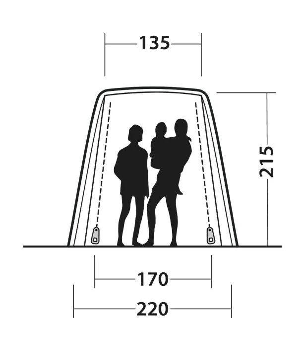 Outwell Dunecrest Drive Away Awning - Image 17