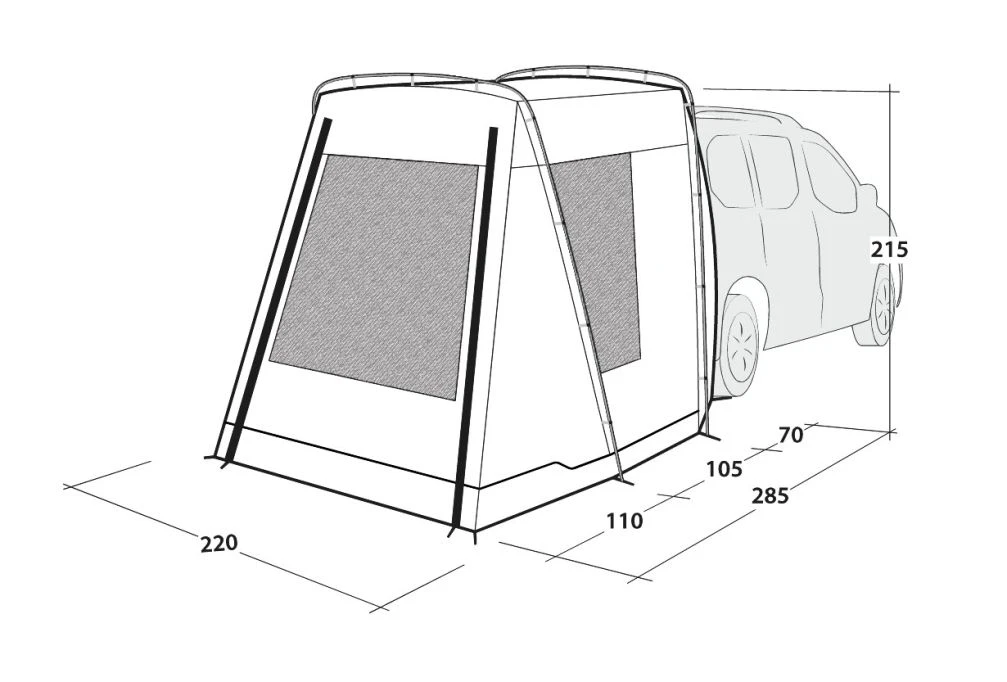 Outwell Dunecrest Drive Away Awning - Image 5