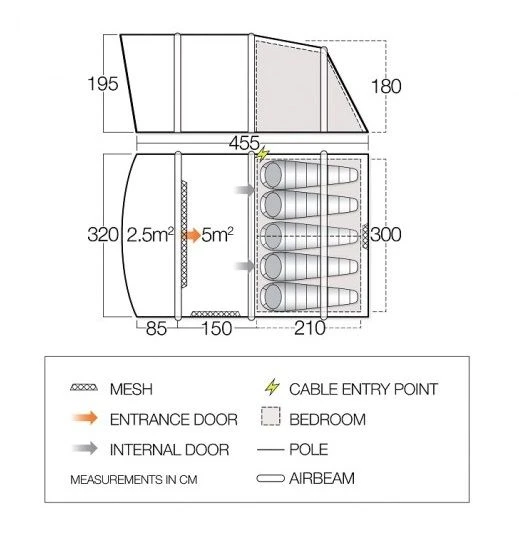 Vango Avington Flow 500 Air Tent - Image 2