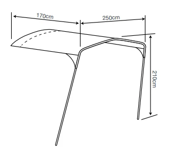 Outdoor Revolution Camp Star Sun Canopy 500XL / 600 / 1200 - Image 7