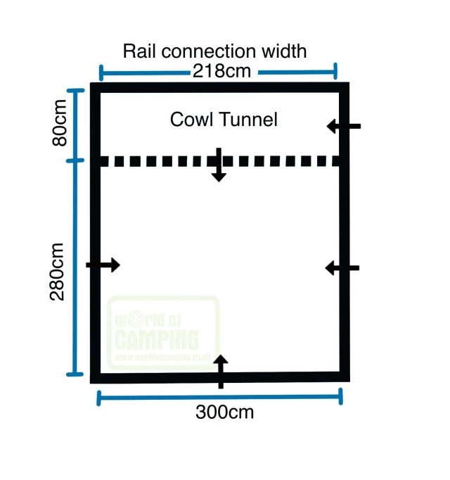 Outdoor Revolution Cayman Classic Low/Mid Drive Away Awning - Image 11