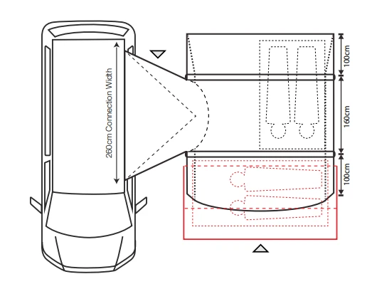 Outdoor Revolution Cayman Curl Air Mid Drive Away Awning - Image 9