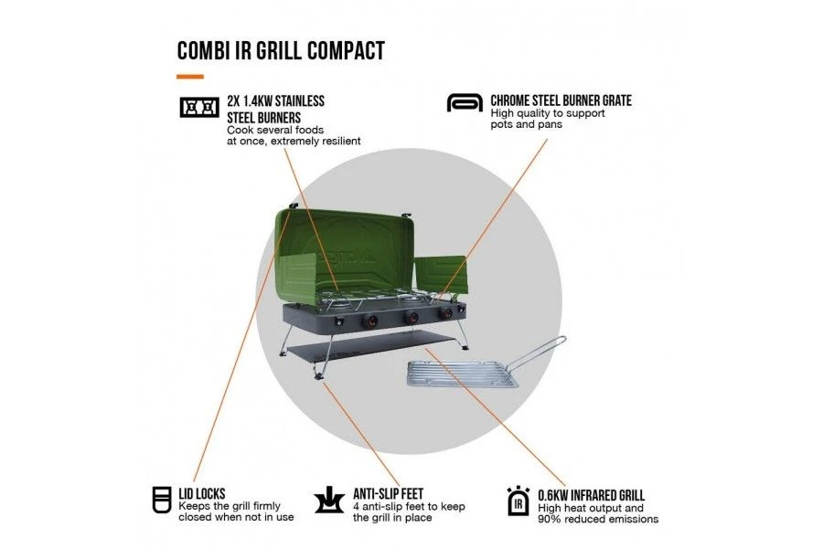 Vango Combi IR Compact Grill Cooker - Image 4