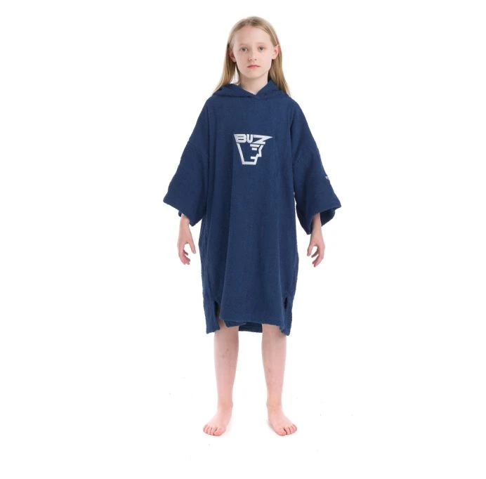Junior Changing Dry Robe, Deep Navy - Image 6