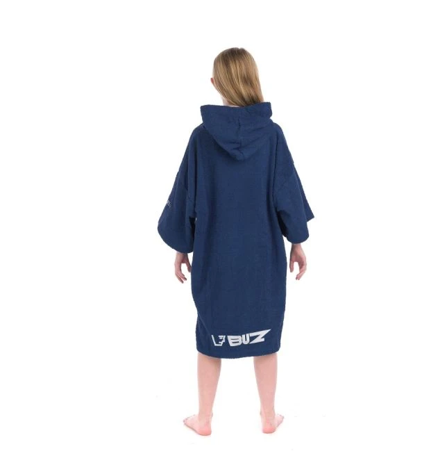 Junior Changing Dry Robe, Deep Navy - Image 7
