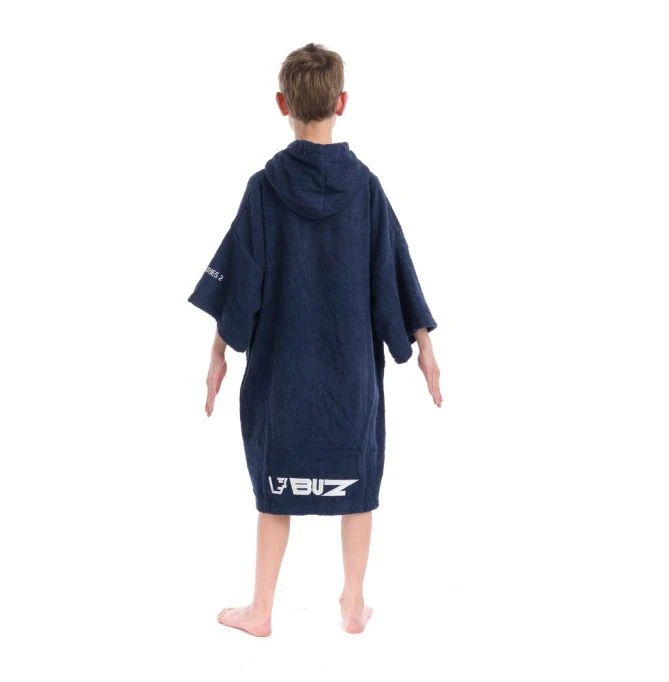 Junior Changing Dry Robe, Deep Navy - Image 8