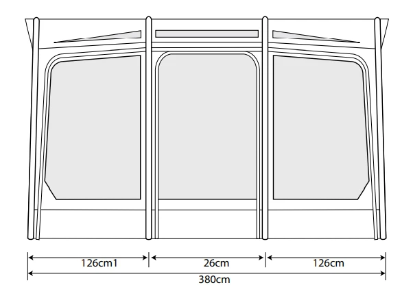 Outdoor Revolution Eclipse Pro 380L Caravan/Motorhome Awning - Image 2