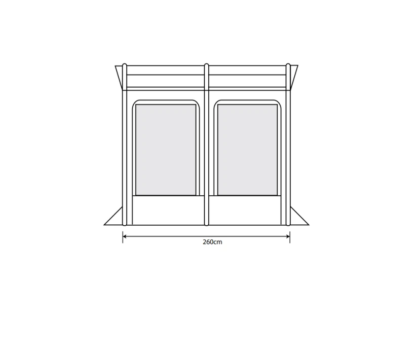 Outdoor Revolution Eden Air 260 Caravan Awning - Image 2