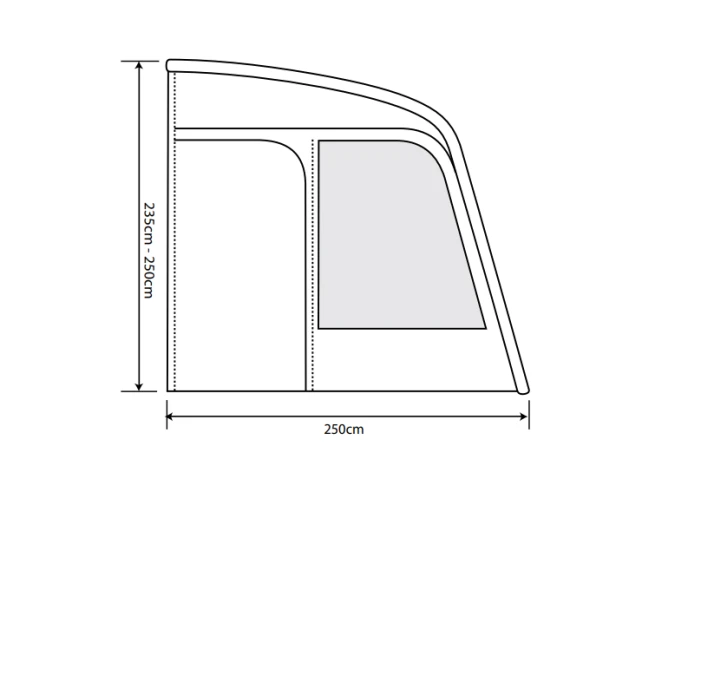 Outdoor Revolution Eden Air 260 Caravan Awning - Image 5