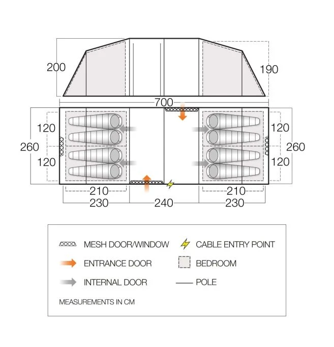 Vango Castlewood 800XL Tent Package - Image 4