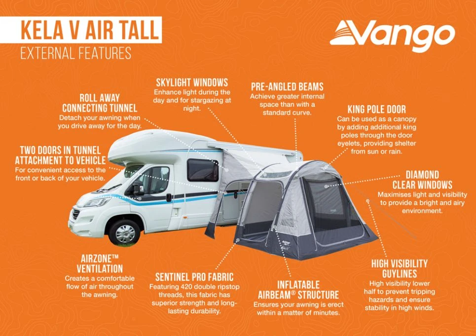 Vango Kela V Tall AirAway Drive Away Awning - Image 9