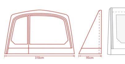 Outdoor Revolution Movelite T4E PC Zip On Porch Door - Image 2