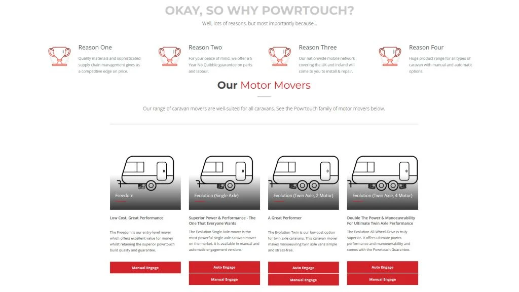 Powrtouch Evolution Single Axle Manual Caravan Mover - Image 5