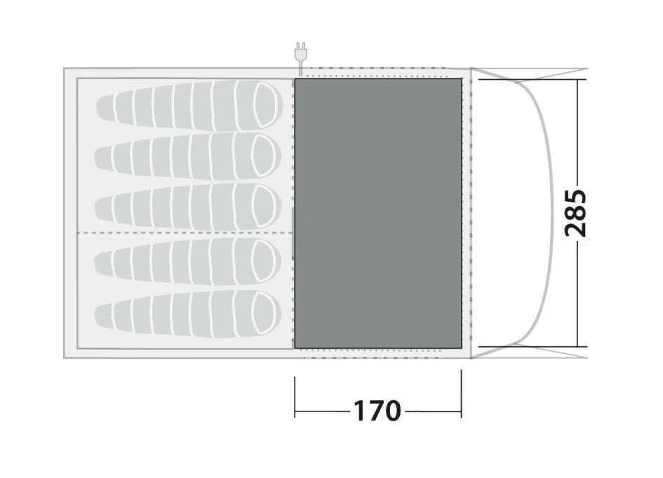 Robens Wolf Moon 5XP Carpet (285cm X 170cm) - Image 3