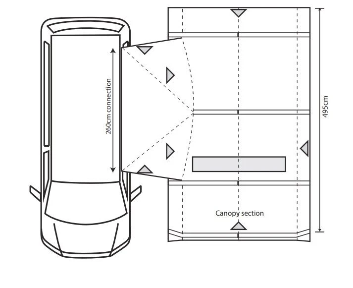 Outdoor Revolution Movelite T4E PC Midline Awning - Image 2